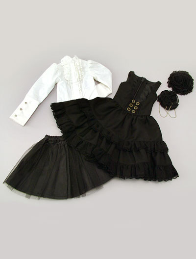 Black Rose Corsage Set, Volks, Accessories, 1/3