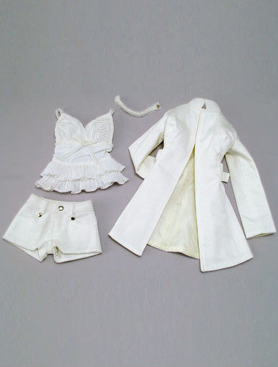 White Spring Coat And Camisole Set, Volks, Accessories, 1/3