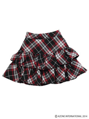 Furifuri Tiered Skirt (Black x Red), Azone, Accessories, 4580116048630