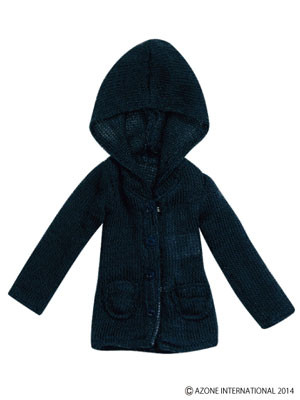 Fluffy Hood Long Cardigan II (Navy), Azone, Accessories, 4580116048562