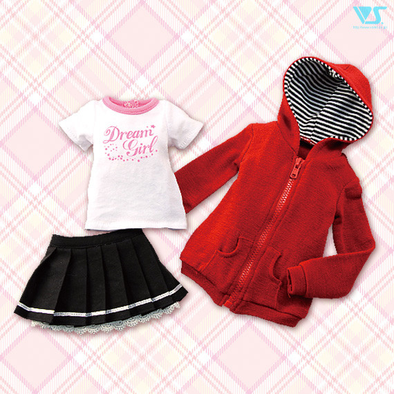 Red Striped Hoodie Set, Volks, Accessories, 1/3