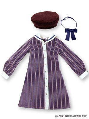 Komorebimori No Oyofukuya-san Classical Sailor One-piece Set (Purple Stripe), Azone, Accessories, 1/6, 4580116044281
