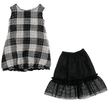 Check Balloon Dress Set, Pb'-factory, Petworks, Accessories