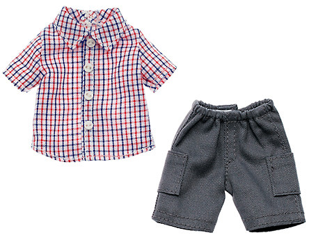 Tattersall Check Shirt Set, Pb'-factory, Petworks, Accessories
