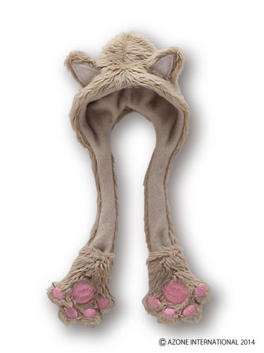 Nyanko Hood Muffler (Beige), Azone, Accessories, 1/6, 4580116045844