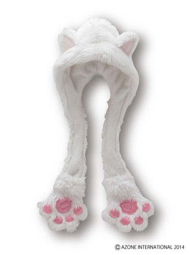 Nyanko Hood Muffler (White), Azone, Accessories, 1/6, 4580116045851