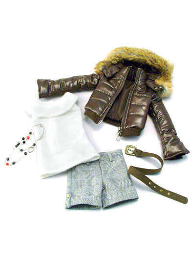 Ladies Brown Down Jacket Set, Volks, Accessories, 1/3