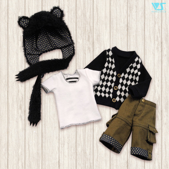 Bear-Ear Hooded Scarf Set, Volks, Accessories, 1/3