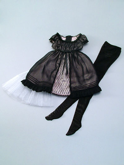 Black Cocktail Dress Set, Volks, Accessories, 1/3