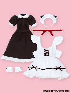Girlish Nekomimi Maid Set (Black), Azone, Accessories, 1/6, 4580116043475