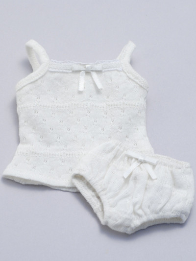 Natural Camisole & Panties Set (White), Volks, Accessories, 1/3