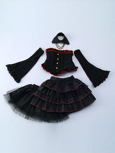 Red & Lace Dress Set, Volks, Accessories, 1/3