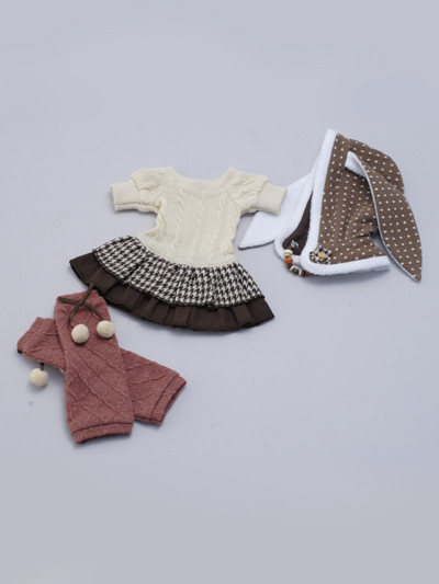 Café Mocha Bunny Ears Cape Set, Volks, Accessories, 1/3