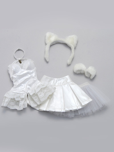 Kitty Ear White Bondage Set, Volks, Accessories, 1/3, 4518992395586