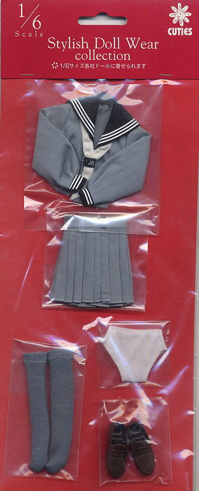 Sailor UniformTop And Bottom Set (Winter (Gray)), Cuties, Accessories, 1/6
