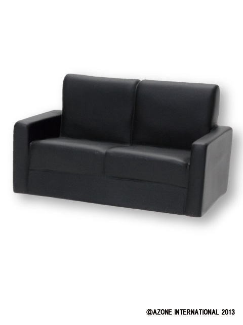 Soft Vinyl Sofa (Two Person, Black), Azone, Accessories, 1/6, 4580116041464