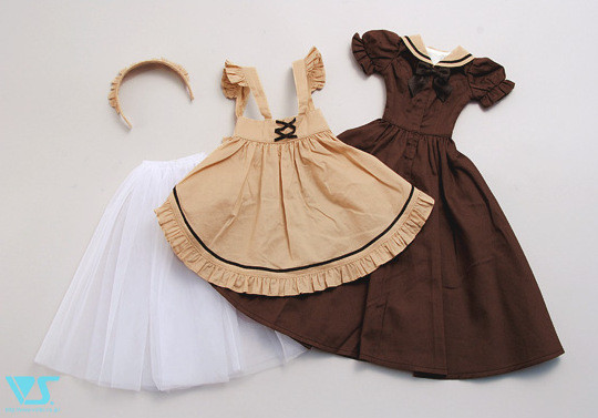 Cafe Mocha Long Maid Set, Volks, Accessories