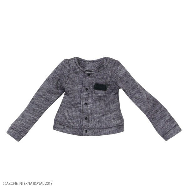 Romantic Girly! Ribbon Accent Cardigan (Grey), Azone, Accessories, 1/6, 4580116040696