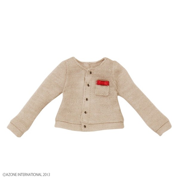 Romantic Girly! Ribbon Accent Cardigan (Beige), Azone, Accessories, 1/6, 4580116040689
