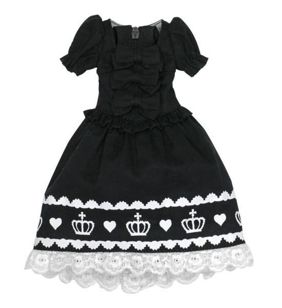 Crown Print Onepiece (Black), Azone, Accessories, 1/6, 4571117004725