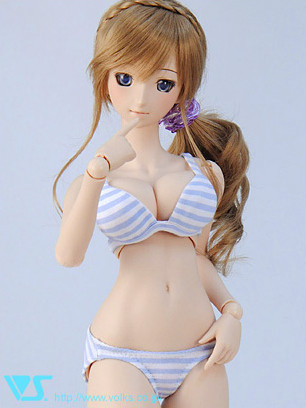Striped Underwear Set DDdy (Blue), Volks, Accessories, 1/3, 4518992384689