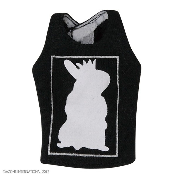 Rabbit Print Tank Top (Black), Azone, Accessories, 1/6, 4580116038396