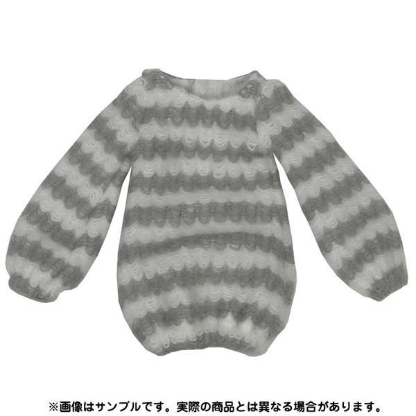 Snotty Cat Balloon Knit One-piece (White x Grey), Azone, Accessories, 1/6, 4571117005043