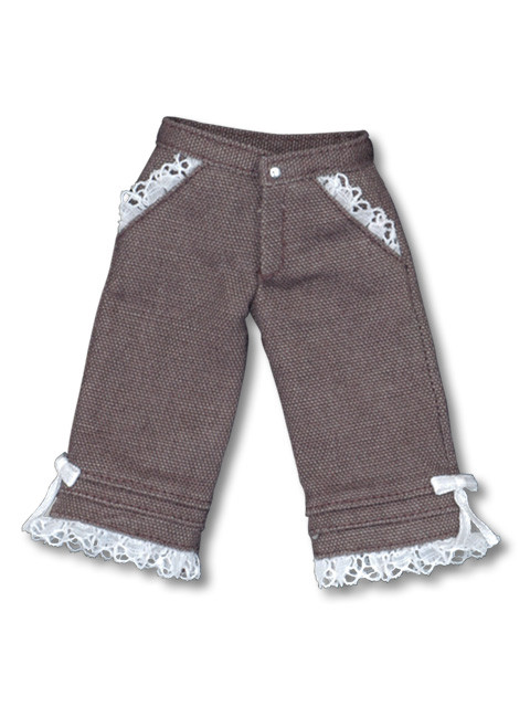Blue Bird's Song Three-quarter Pin Tuck Pants (Brown), Azone, Accessories, 1/6, 4571116994478