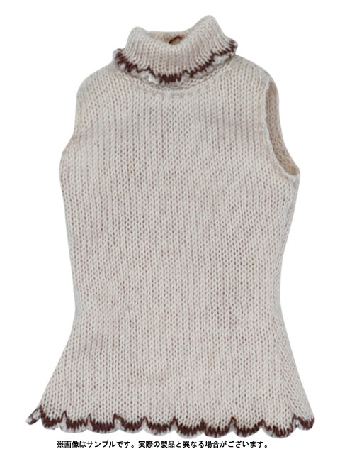Romantic Girly! Flower No-Sleeve Turtleneck (Beige), Azone, Accessories, 1/6, 4571117000185