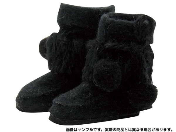 Fur Short Boots (Black), Azone, Accessories, 1/6, 4571117009966