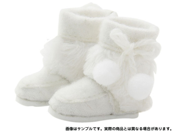 Fur Short Boots (White), Azone, Accessories, 1/6, 4571117009980