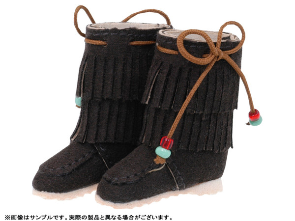 Fringe Suede Boots (Dark Brown), Azone, Accessories, 1/6, 4571116999350