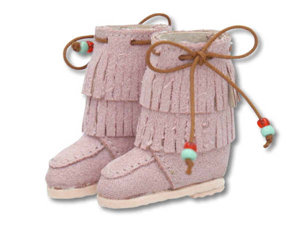 Fringe Suede Boots (Pink), Azone, Accessories, 1/6, 4571116994324