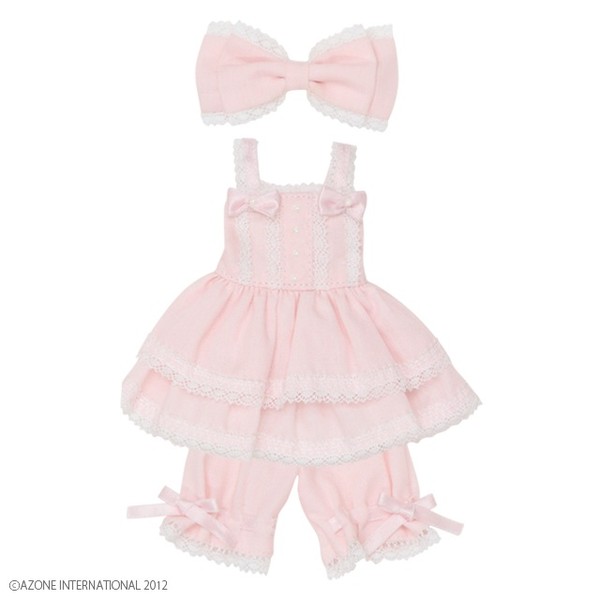Angelica Tunic Camisole Dress Set (Pink), Azone, Accessories, 1/6, 4580116037788