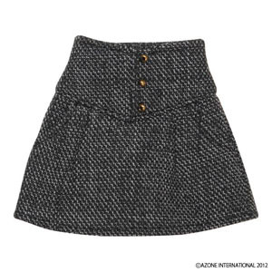 Three Button Mini Skirt (Black), Azone, Accessories, 1/6, 4580116035753