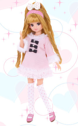 Motekawa Curl Dress Set Ribbon-Dot Code, Licca-chan, Takara Tomy, Accessories, 4904810433064