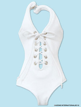 Lace-up One-piece Swimsuit (White), Azone, Accessories, 1/6, 4580116036842