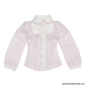 Blue Bird's Song Separated Collar Blouse (Pink Stripe), Azone, Accessories, 1/6, 4580116035630