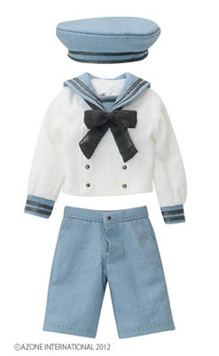 Gymnasium Sailor Suit Set (Light Blue x Off-white), Azone, Accessories, 1/6, 4580116036217