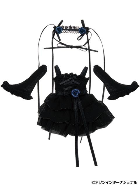 Rose Chiffon One-Piece (Rose Blue and Black), Azone, Accessories, 1/12, 4580116034749