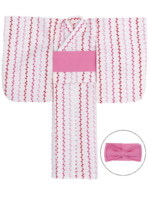 Yukata Set (Bean Petiole, Pink & Red), Azone, Accessories, 4571117001533