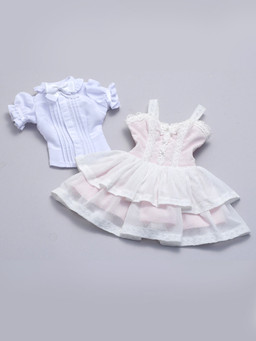 Pink Chiffon Dress Set, Volks, Accessories, 1/3
