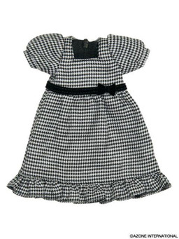 Blue Bird`s Song Ribbon Puff Sleeve One-piece (Check), Azone, Accessories, 1/6, 4580116031427