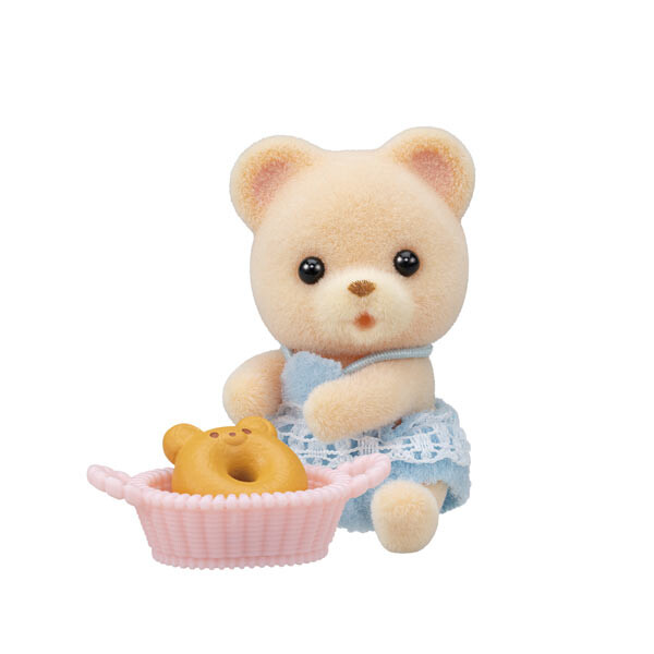 Baby Bear And Bear Donuts And Basket, Sylvanian Families, Epoch, Trading