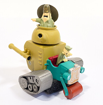 Private Meekly, Sergeant Blast (The Army Surplus Special), Wacky Races, Art of War, Trading