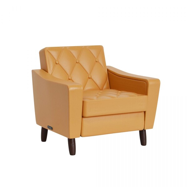 karimoku 60 Miniature Furniture 1st, Miniature [4589573455708] (6. Lobby Chair 1 Seater Standard Camel), Ken Elephant, Trading, 4589573455708