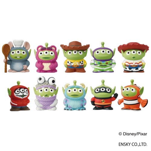 Alien, James P. Sullivan, Monsters Inc., Toy Story, Ensky, Trading