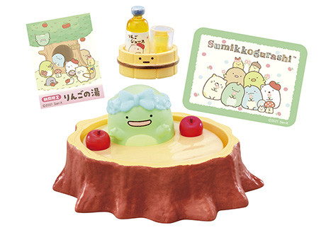 Ebi Furai no Shippo, Kinoko, Mogura, Neko, Nisetsumuri, Penguin?, Shirokuma, Tapioca, Tokage, Tokage (Honmono), Tonkatsu, Sumikko Gurashi, Re-Ment, Trading