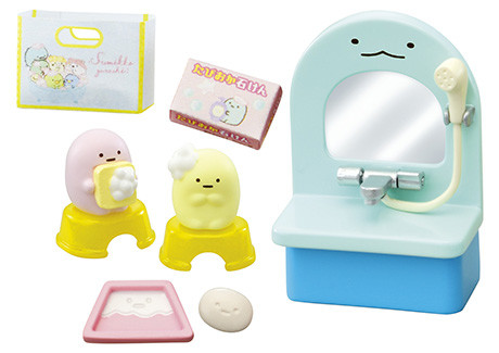 Neko, Penguin (Honmono), Penguin?, Shirokuma, Tapioca, Tokage, Tokage (Honmono), Yama, Sumikko Gurashi, Re-Ment, Trading
