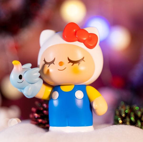 Elfie, Greenie, Hello Kitty (Hello Kitty x Greenie), Greenie & Elfie, Hello Kitty, Unbox Industries, Pre-Painted